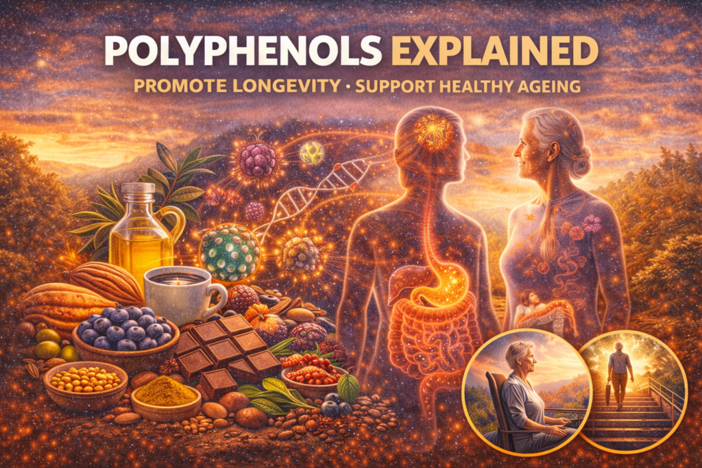 Polyphenols explained through plant foods, gut health, and healthy ageing